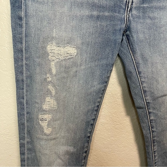 Uniqlo Men’s Distressed Slim Straight Mid Rise Jeans Size 31 - Picture 8 of 9